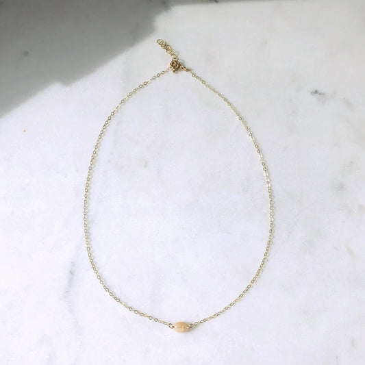 Tiny Opal Necklace