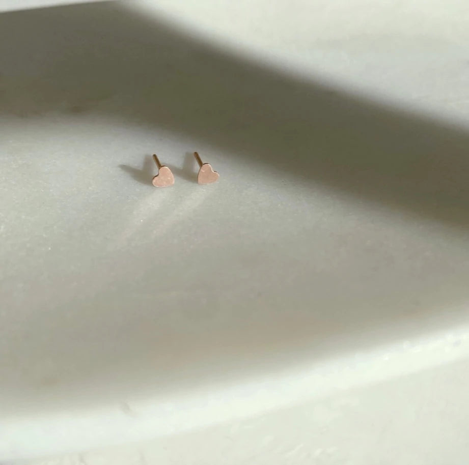 Tiny Heart Studs