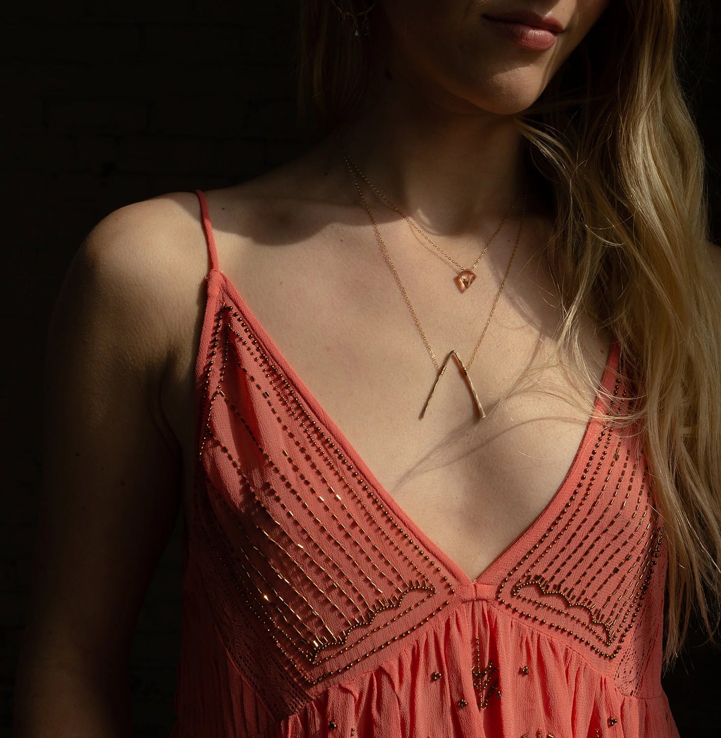 Champagne Quartz Necklace