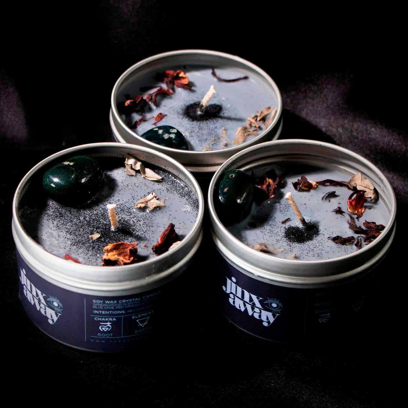 Jinx Away Crystal Candle