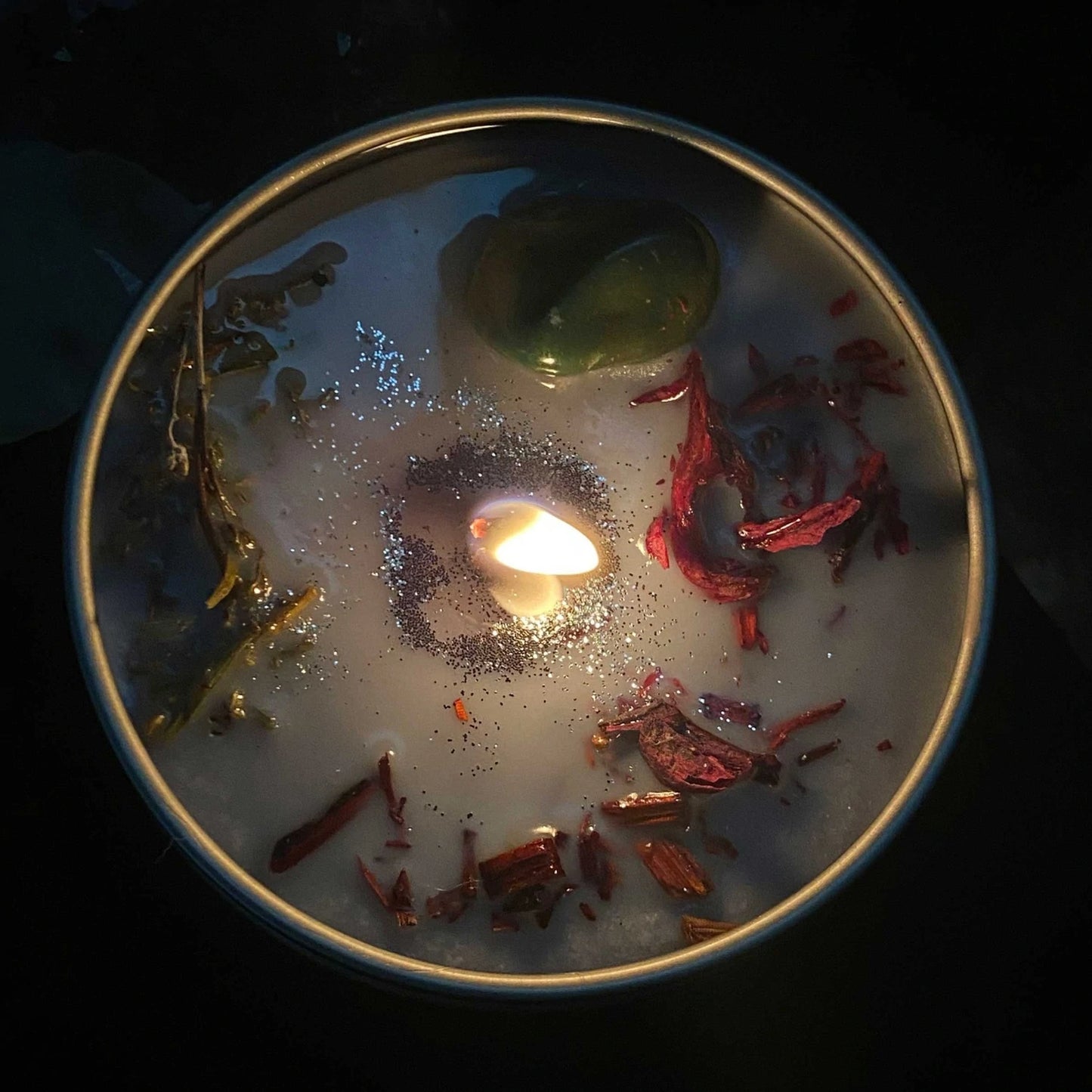 Jinx Away Crystal Candle