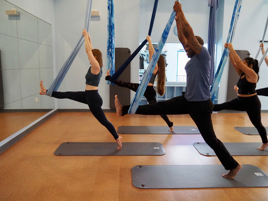 Aerial Yoga + Play Class (All levels)